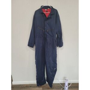 Vintage‎ BIG BEN Blue Coverall Workwear Insulated Quilted Lined Men's 46/48 #18